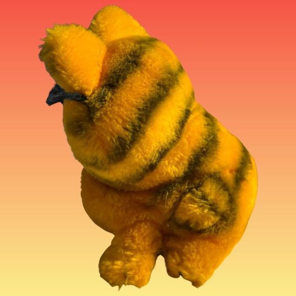 Vintage 1981 Dakin Garfield Sitting Plush Bean Bottom - Picture 2 of 4